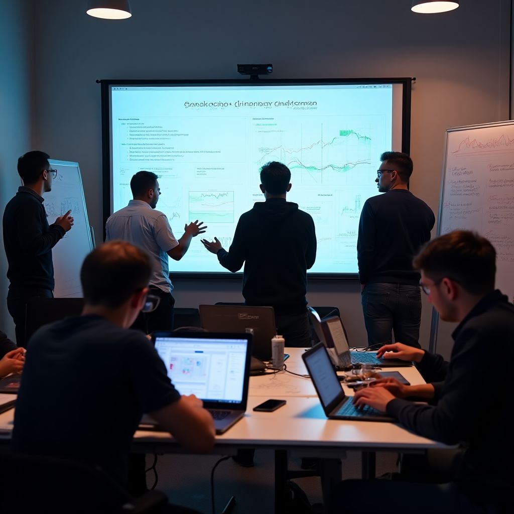 Equipo en hackathon